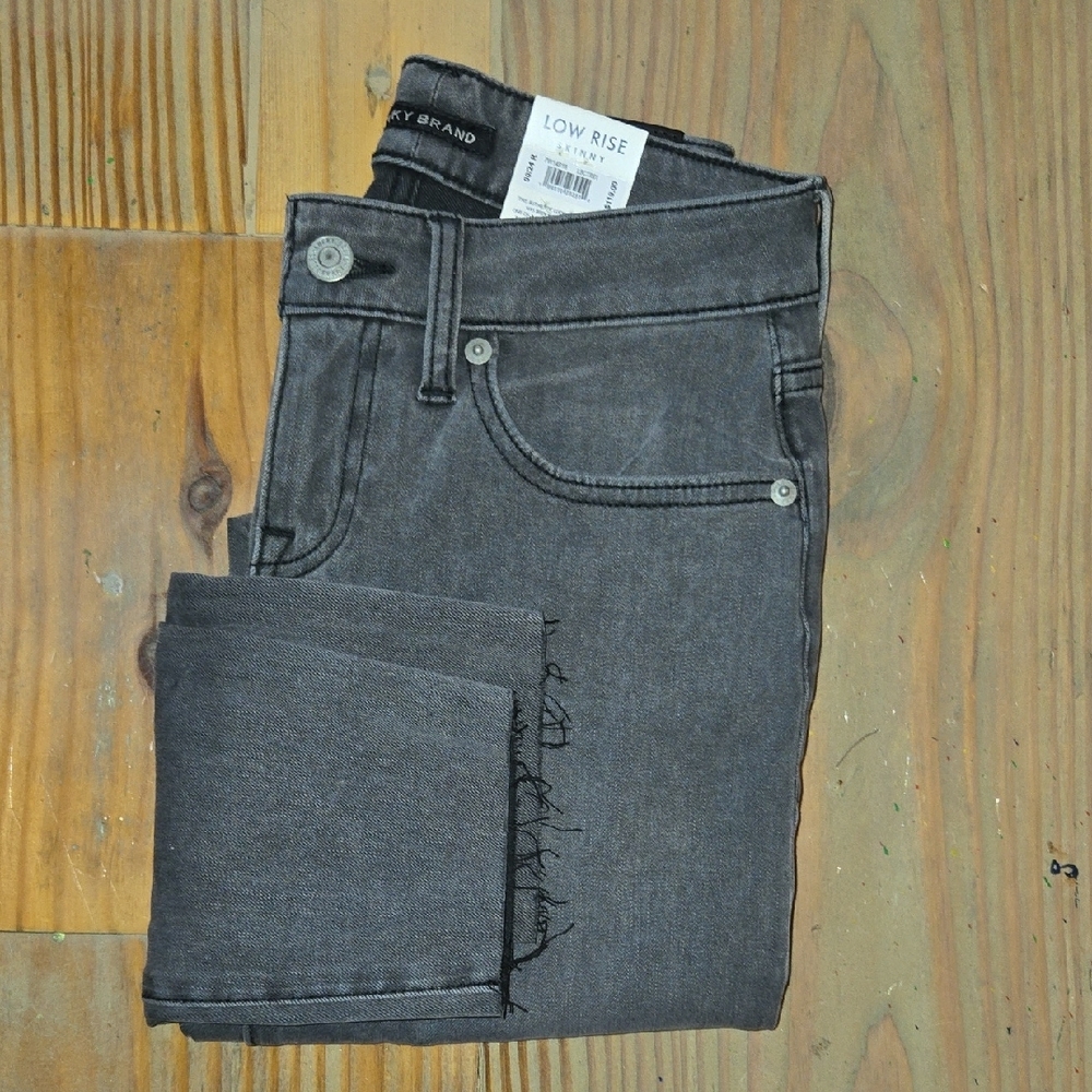 Gray Low Rise Jeans